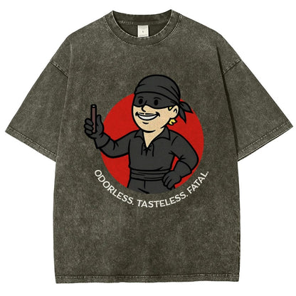Odorless Tasteless Fatal Vintage Distressed T-shirt