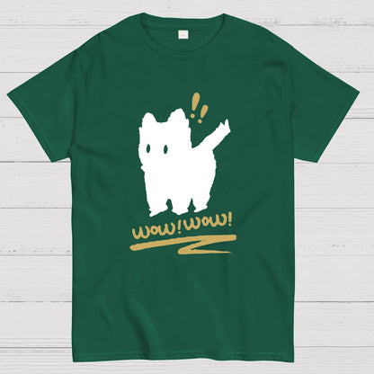 Frightened Black Cat Shadow Geek T-Shirt
