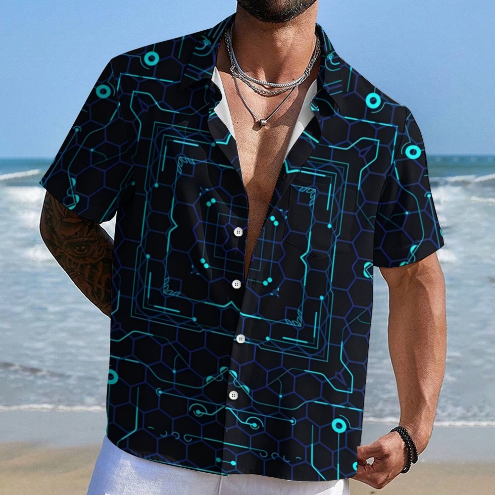 Computer Wiring Science Fictioncomputer Wiring Science Fiction Geek Hawaiian Shirt