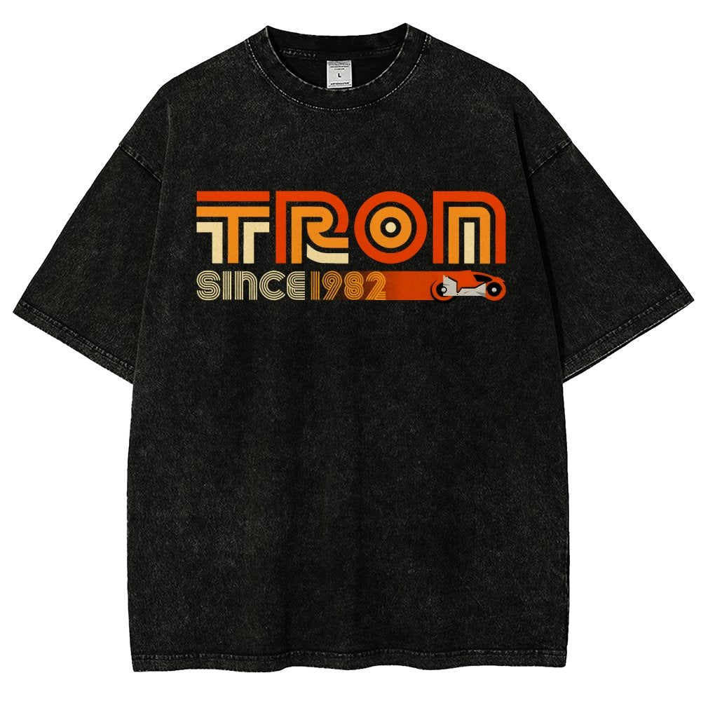 Retro Neon 1982 Vintage Distressed T-shirt