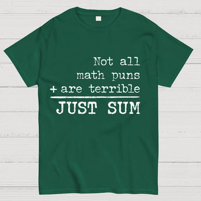 Not All Math Puns Are Terrible Just Sum Geeky T-Shirt