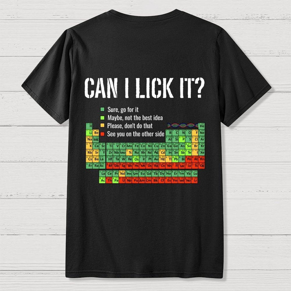 Can I Lick It  Back Printing Geek T-Shirt