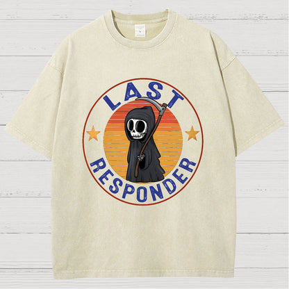 Last Responder Vintage Distressed T-shirt