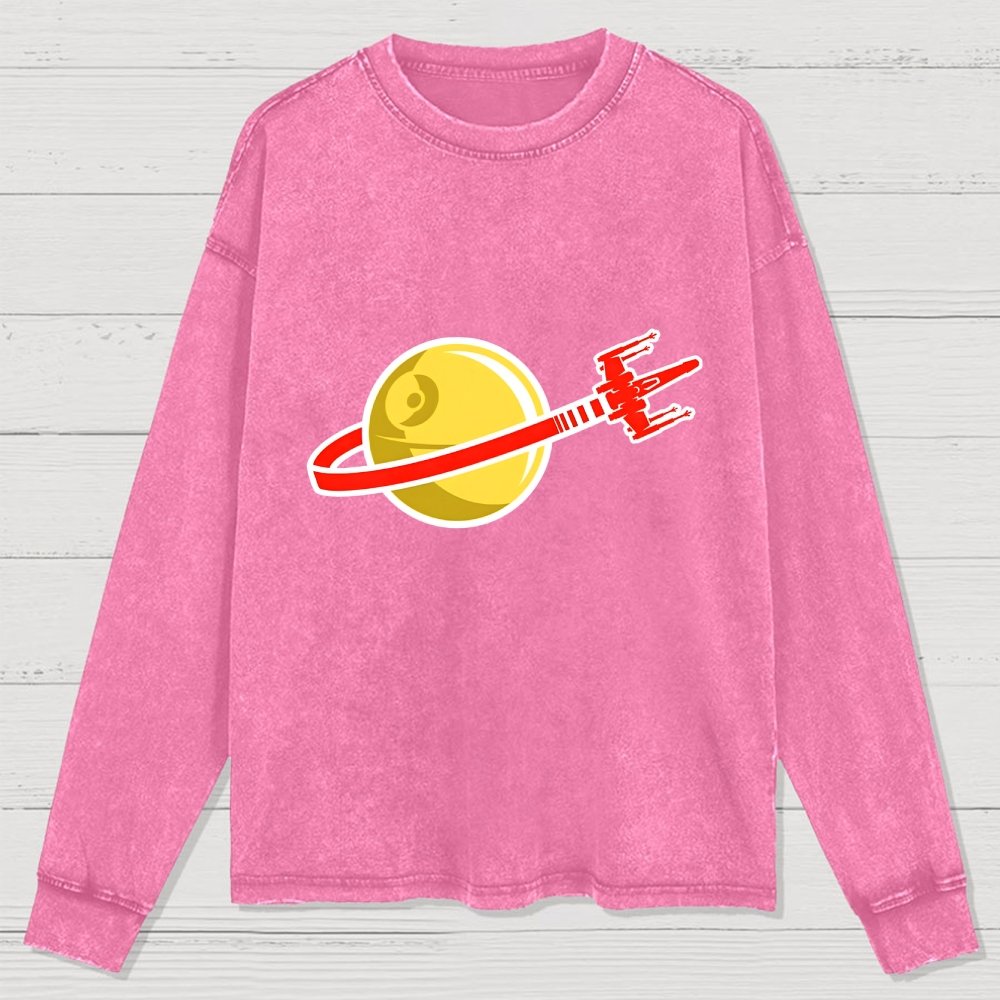 That's No Space Logo! Washed Long Sleeve Tee