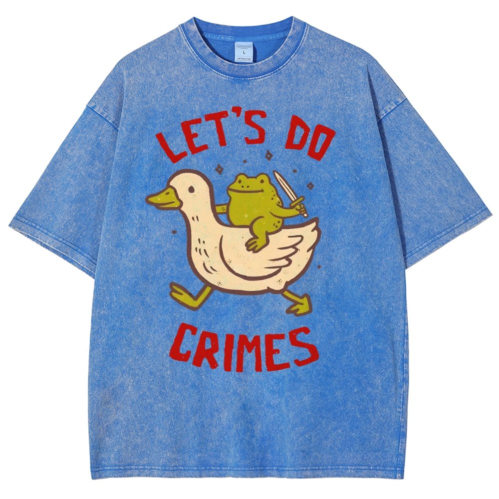 Let's do Crimes Vintage Distressed T-shirt