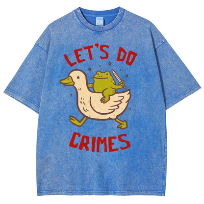 Let's do Crimes Vintage Distressed T-shirt
