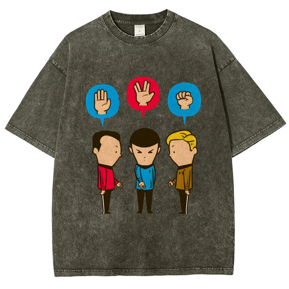 Paper – Scissors – Rock Vintage Distressed T-shirt