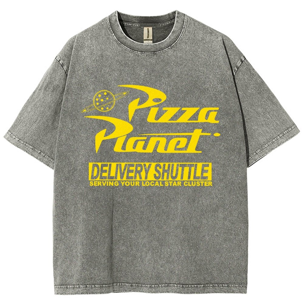 Cosmic Pizza Delivery Vintage Distressed T-shirt