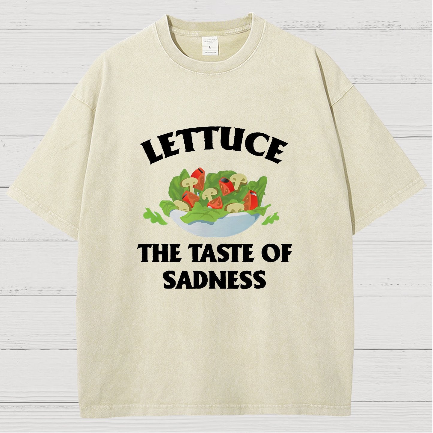 Lettuce The Taste Of Sadness Vintage Distressed T-shirt