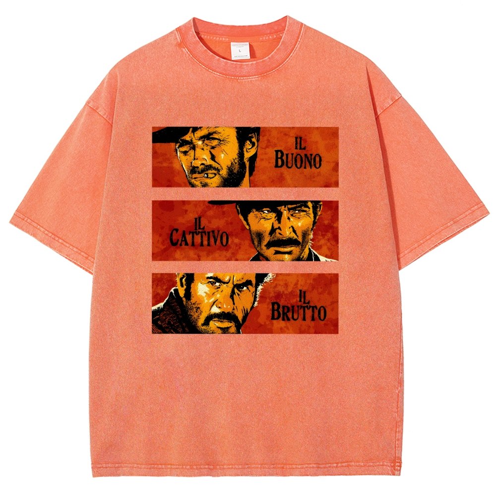 Il Buono  Il Brutto  Il Cattivo Vintage Distressed T-shirt