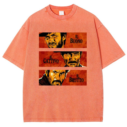 Il Buono  Il Brutto  Il Cattivo Vintage Distressed T-shirt