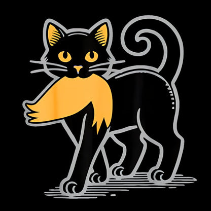 Black Cat Sarcasm Funny Cotton Sweatshirt