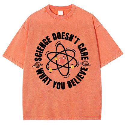 Science Doesn't Care What You Believe Vintage Distressed T-shirt