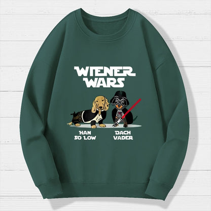 Wiener Wars Funny Dachshund Geek Cotton Sweatshirt