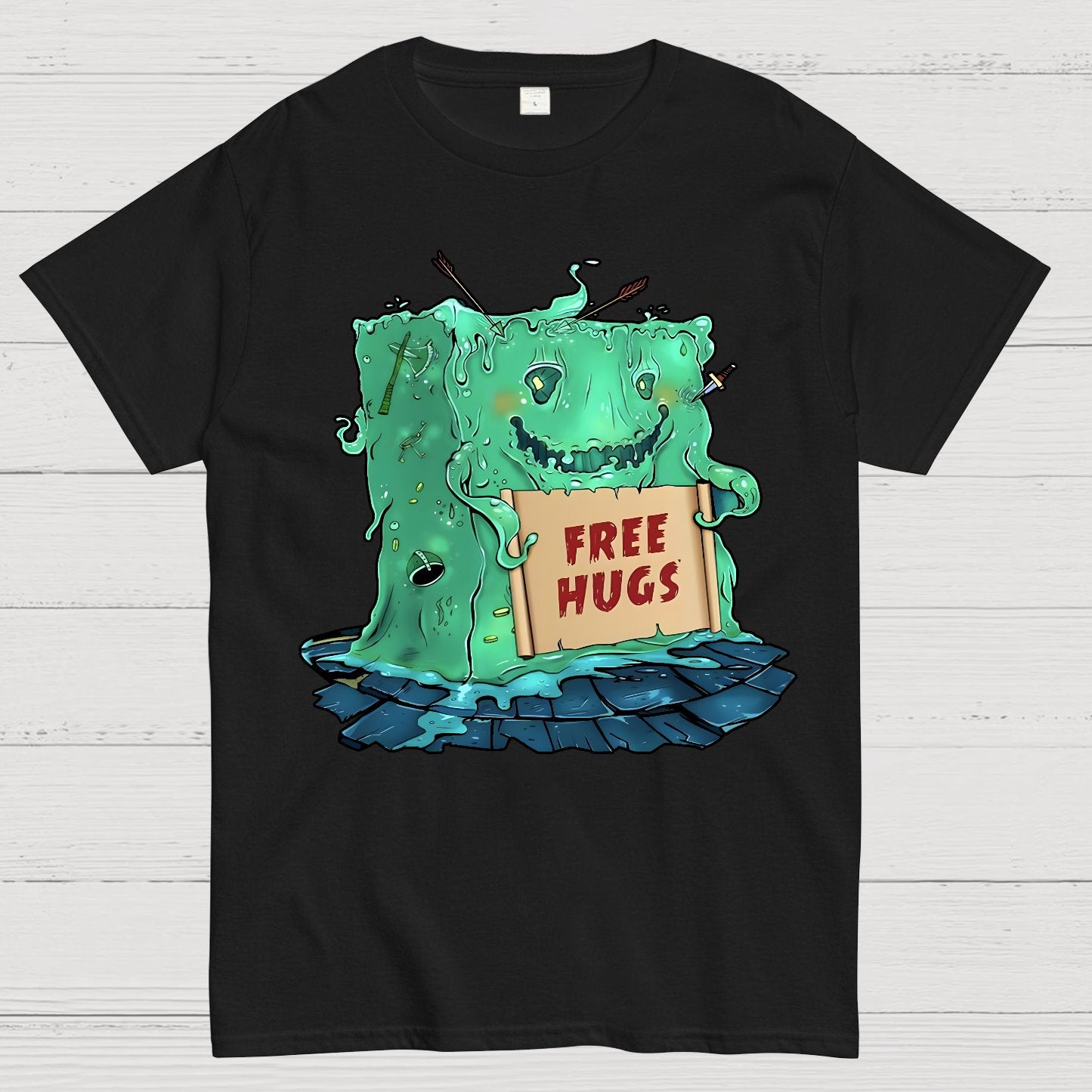 Gelatinous Cube free hugs Geek T-Shirt