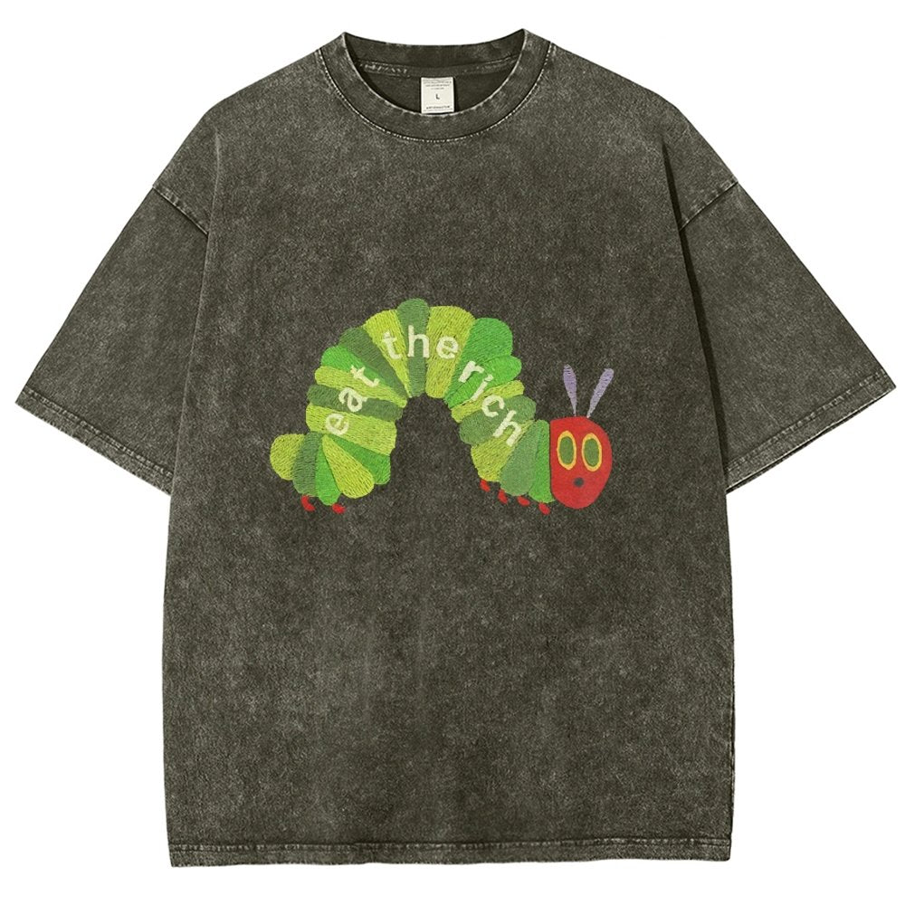 Eat the Rich Vintage Distressed T-shirt