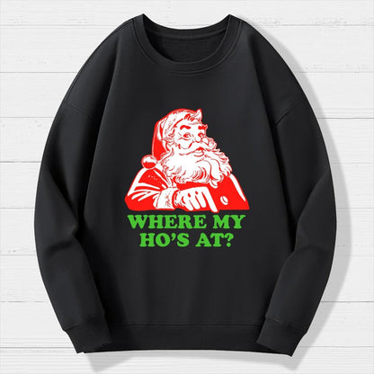 Ho Ho Ho Christmas Geek Cotton Sweatshirt