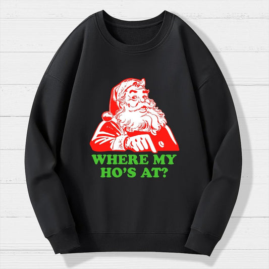 Ho Ho Ho Christmas Geek Cotton Sweatshirt