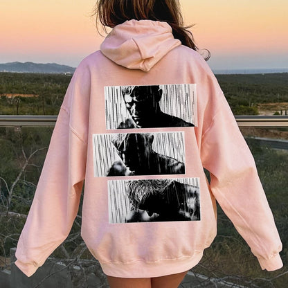 Tears In Rain Printed Back Unisex Cotton Hoodie