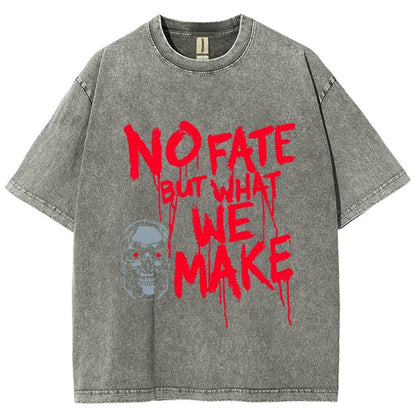No Fate! Vintage Distressed T-shirt