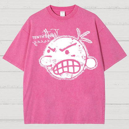 Retro Street Tenth Series Graphic Vintage Distressed T-shirt