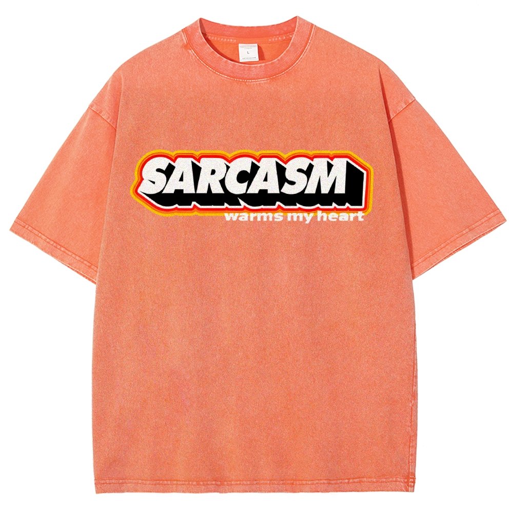 Sarcasm Warms My Heart Vintage Distressed T-shirt