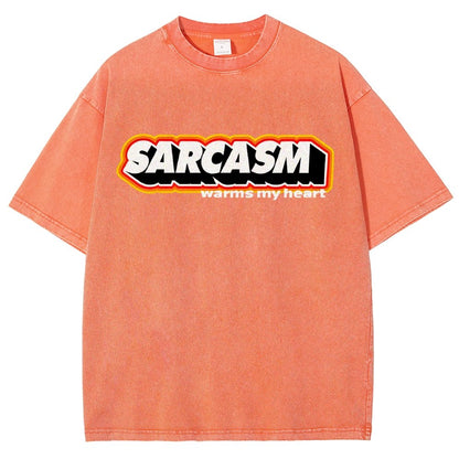 Sarcasm Warms My Heart Vintage Distressed T-shirt