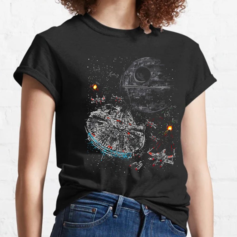 Epic Space Battle Geeky T-Shirt