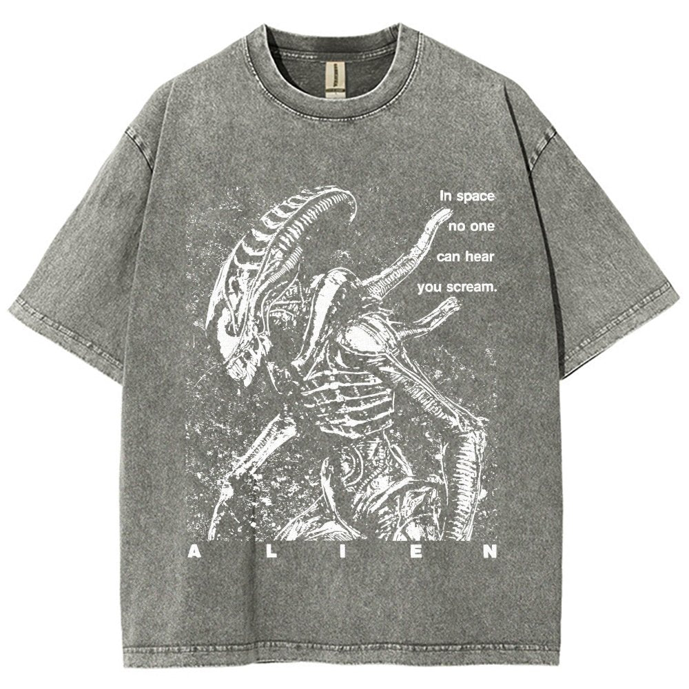 No One Can Hear You Scream Vintage Distressed T-shirt