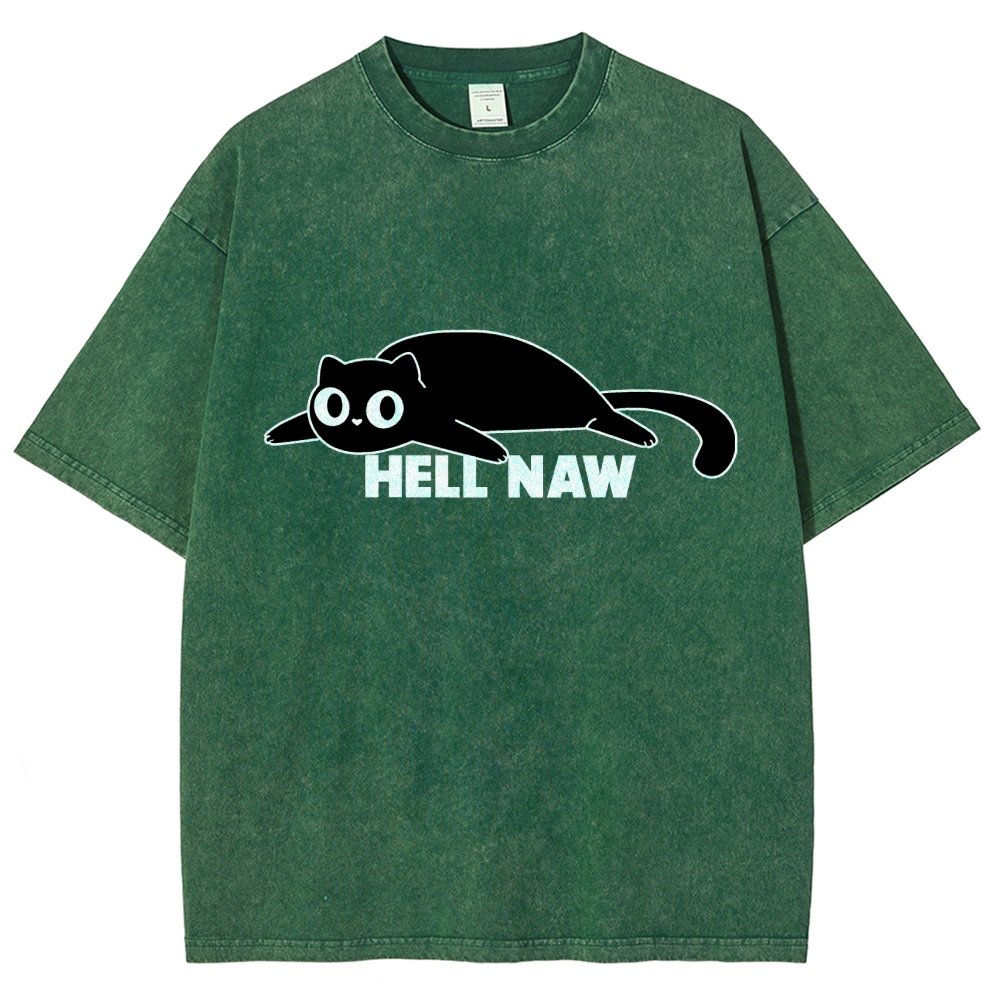 Hell Naw Vintage Distressed T-shirt