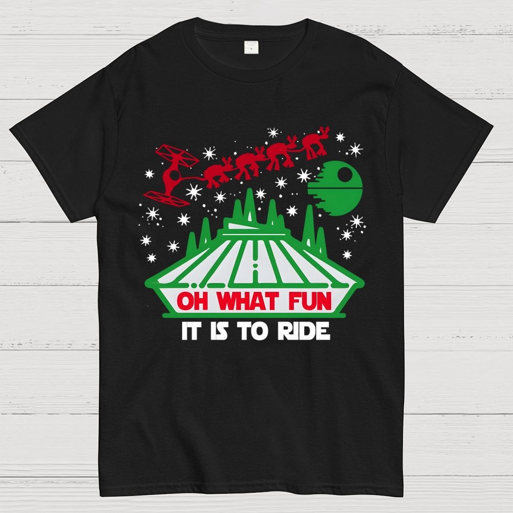 Oh What Fun It Is To Ride Christmas Geek T-Shirt
