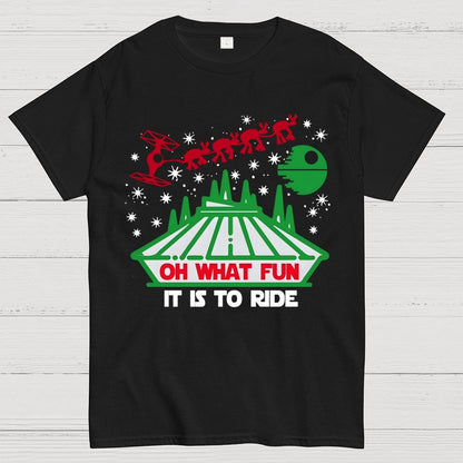 Oh What Fun It Is To Ride Christmas Geek T-Shirt