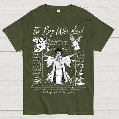Vitruvian Wizard Geek T-Shirt