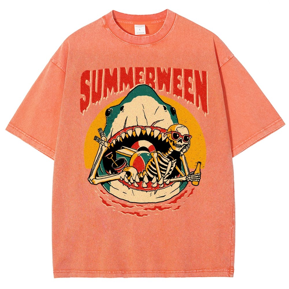 Summerween Vintage Distressed T-shirt