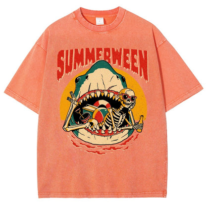 Summerween Vintage Distressed T-shirt