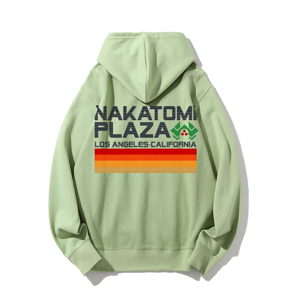 Retro Plaza Printed Back Unisex Cotton Hoodie