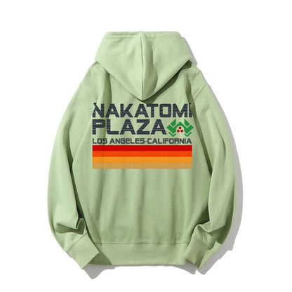 Retro Plaza Printed Back Unisex Cotton Hoodie