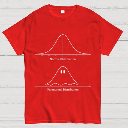 Normal Distribution, Paranormal Distribution Math Unisex Geek T-Shirt