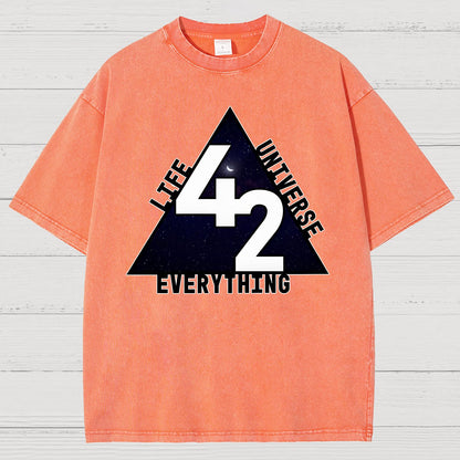 Life, the Universe, and Everything Vintage Distressed T-shirt