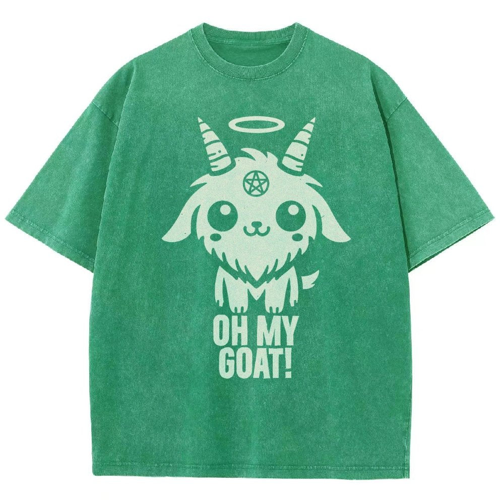 Oh my goat Vintage Distressed T-shirt
