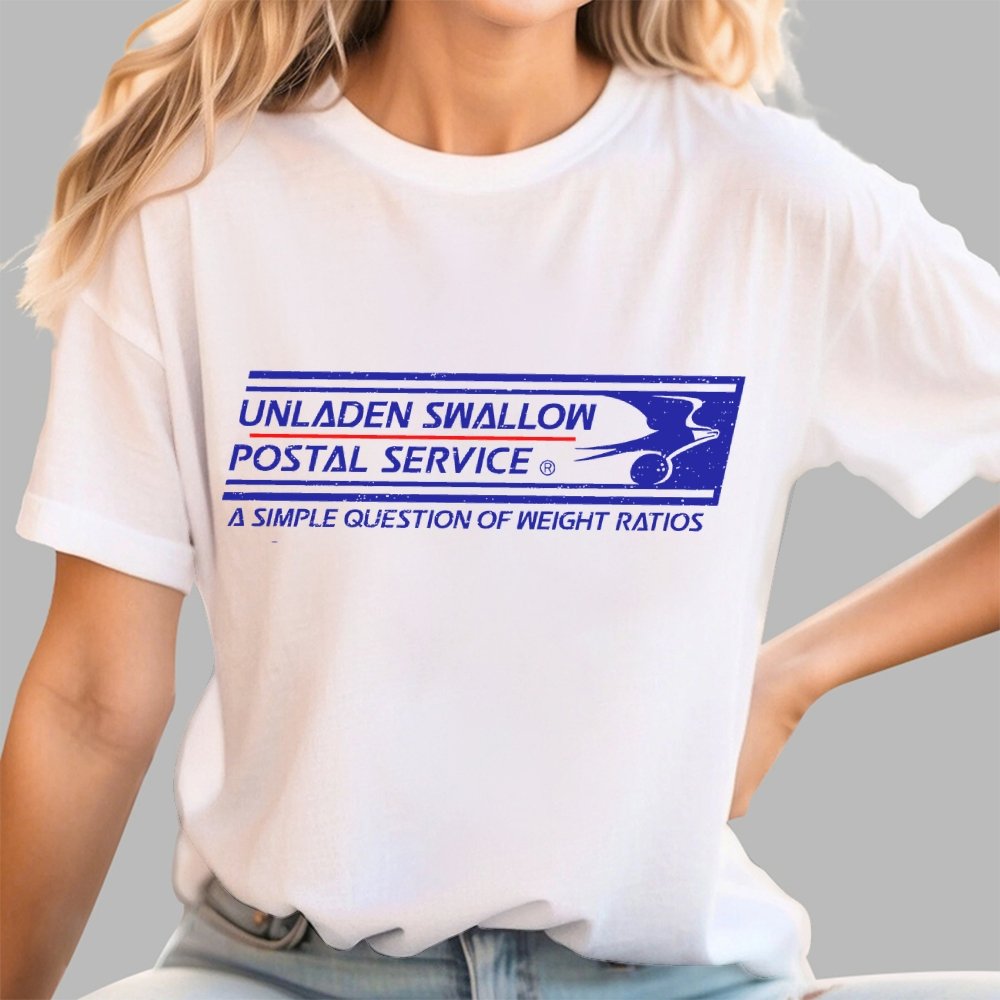 Unladen Swallow Postal Service Geek T-Shirt