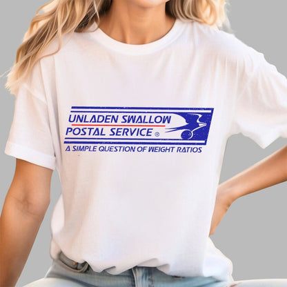 Unladen Swallow Postal Service Geek T-Shirt
