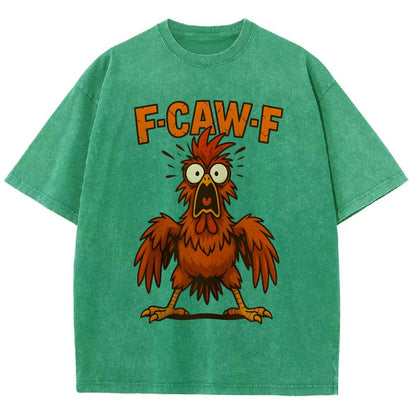 F-CAW-F  Angry Chicken Vintage Distressed T-shirt