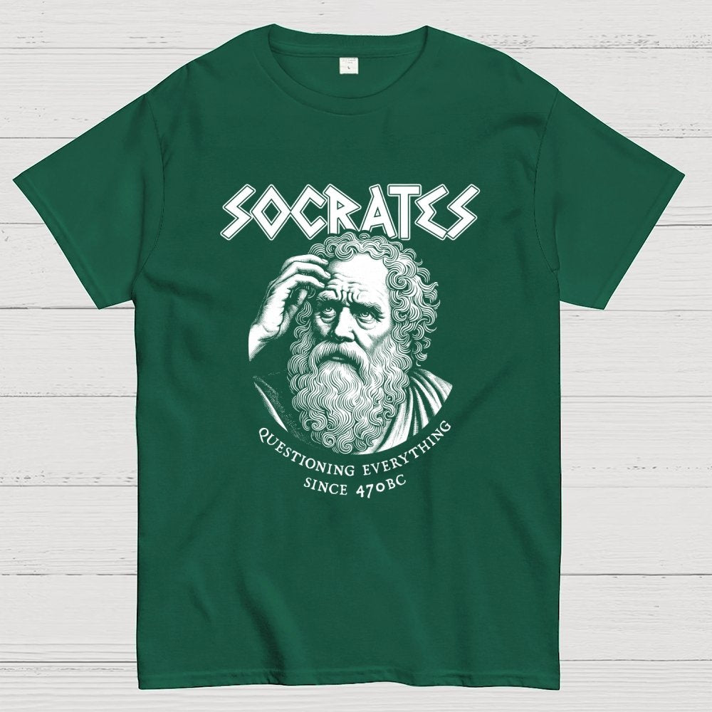 Socrates Questioning Everything Geek T-Shirt