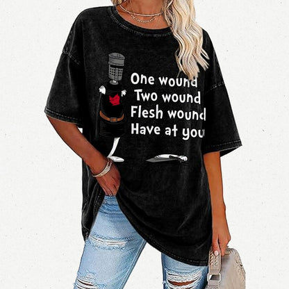One Wound, Two Wound Essential Vintage Distressed T-shirt
