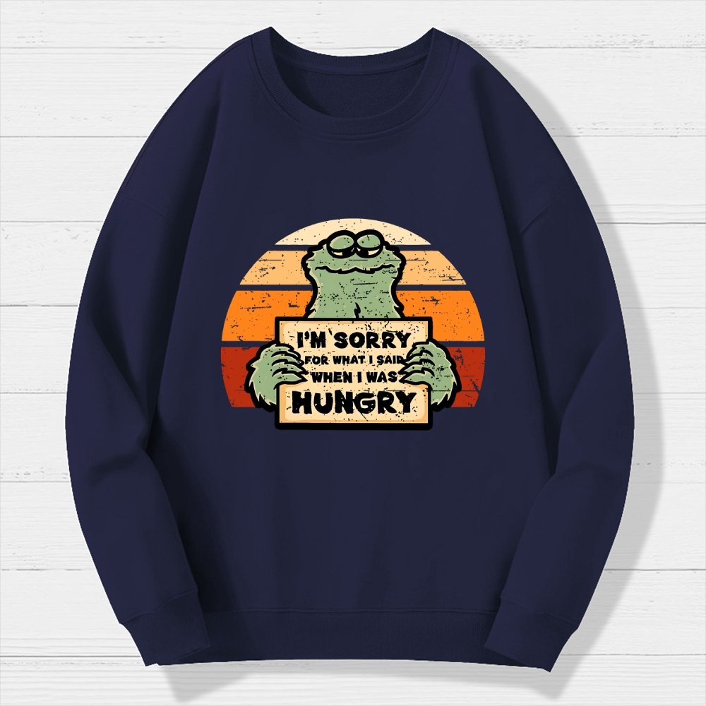 Hangry Monster Geek Cotton Sweatshirt