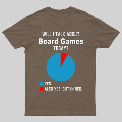 Will I Talk About Board Games Today Geeky T-Shirt