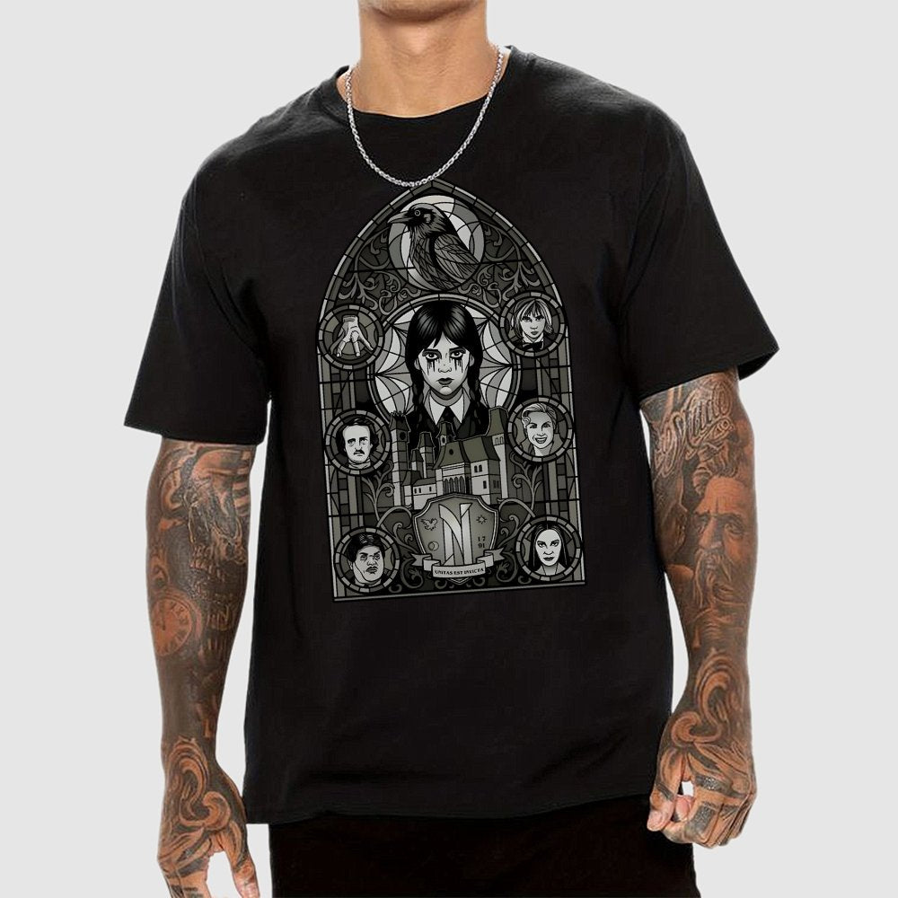 Stained Glass of Outcasts Geek T-Shirt