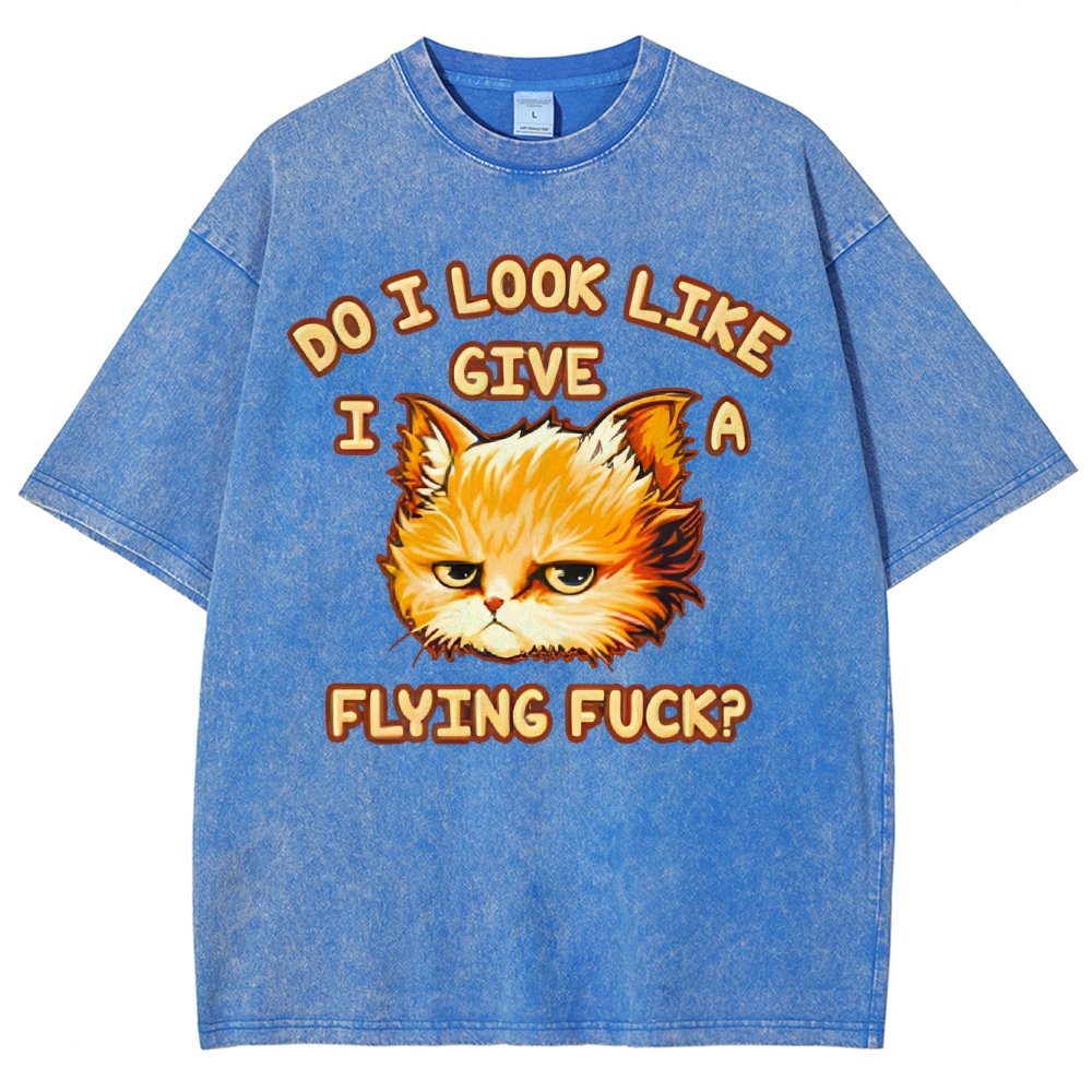 Do I Look Like I Give A Flying Fvck Vintage Distressed T-shirt