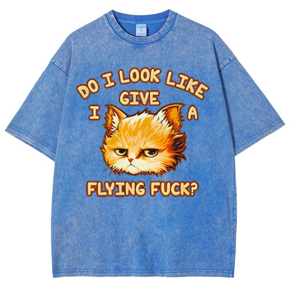 Do I Look Like I Give A Flying Fvck Vintage Distressed T-shirt